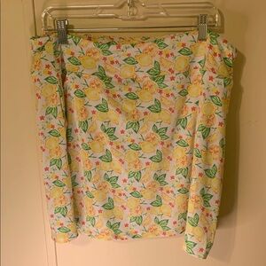 Emerald 18 lemon Print Women's Golf Skort Size L NEW UPF 50+ & Moisture Wicking